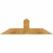 Ekena Millwork Portland Rough Sawn Timber Gable Bracket, Western Red Cedar, 36"W x 10"H x 2"D x 4"F, 7/12 Pitch GBW036X10X0204POR00RWR - alternate 1